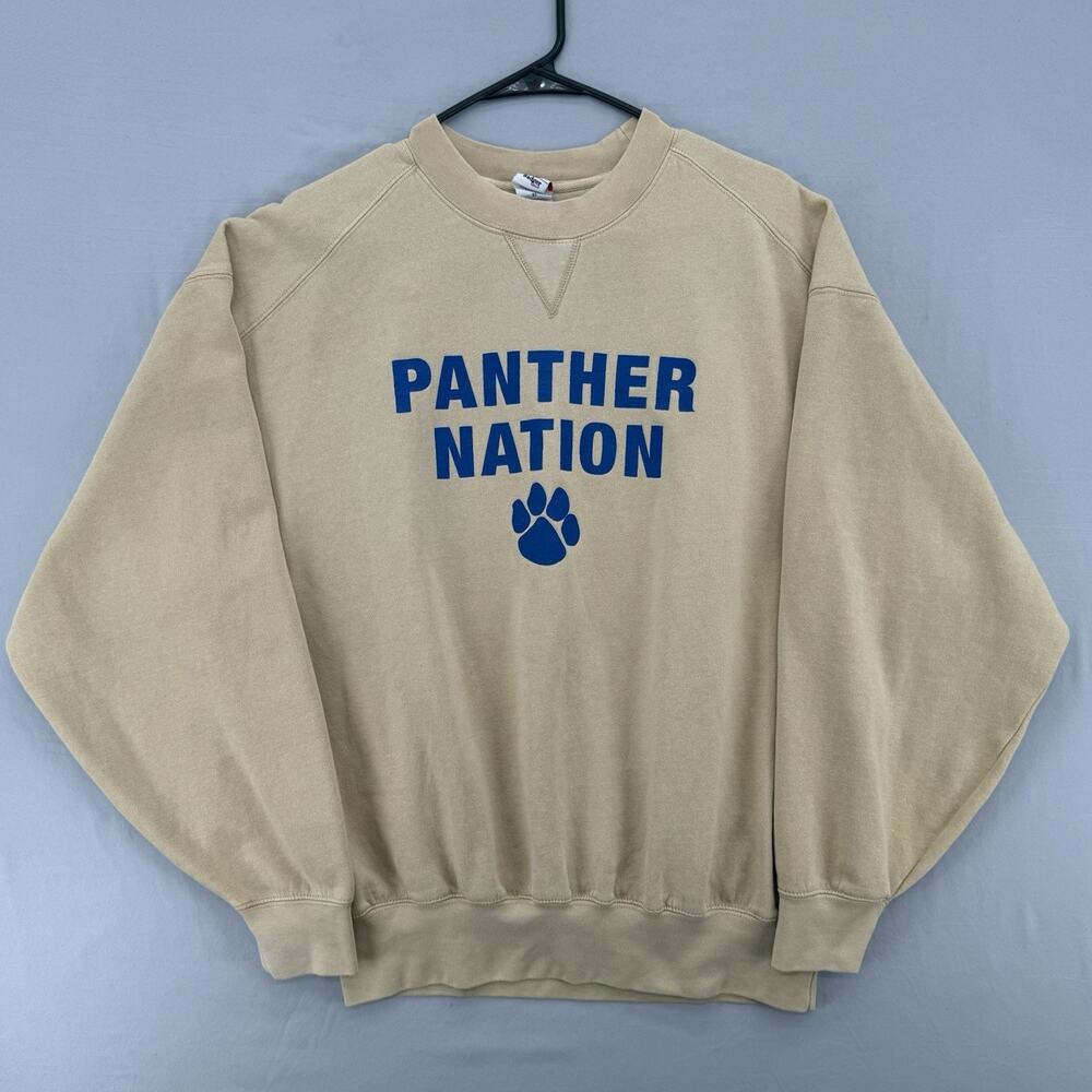 Vintage Pitt Panthers Nation Reverse Weave Adult 2XL Sweatshirt Pittsburgh